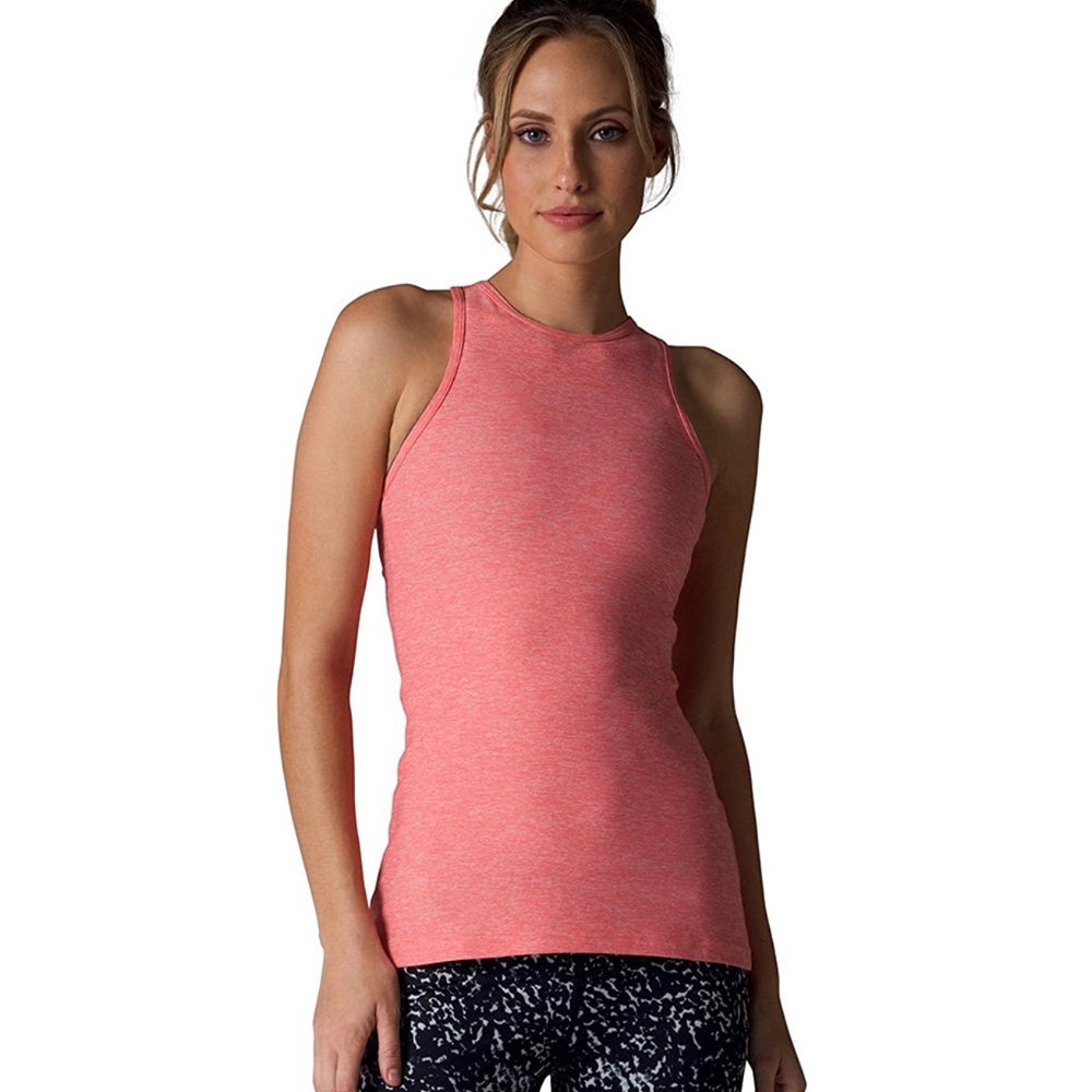 Hatha Tank in Heather Sugar Coral